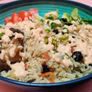 New York Mutton on Rice